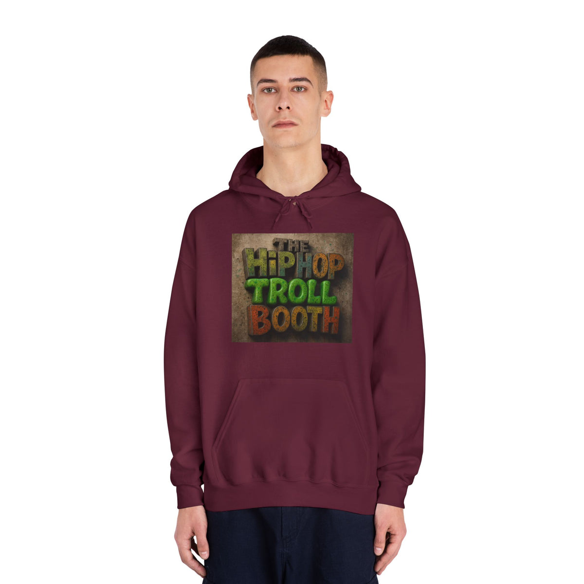 Hip Hop Troll Booth Hoodie, Unisex Streetwear Sweatshirt, Casual Music Lovers Gift, Fun Graphic Hoodie, Festival Outfit, Unique Music [...]
