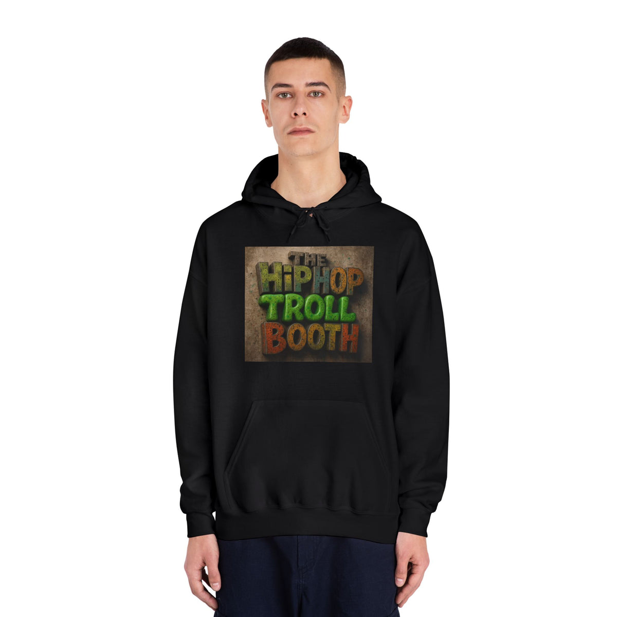 Hip Hop Troll Booth Hoodie, Unisex Streetwear Sweatshirt, Casual Music Lovers Gift, Fun Graphic Hoodie, Festival Outfit, Unique Music [...]